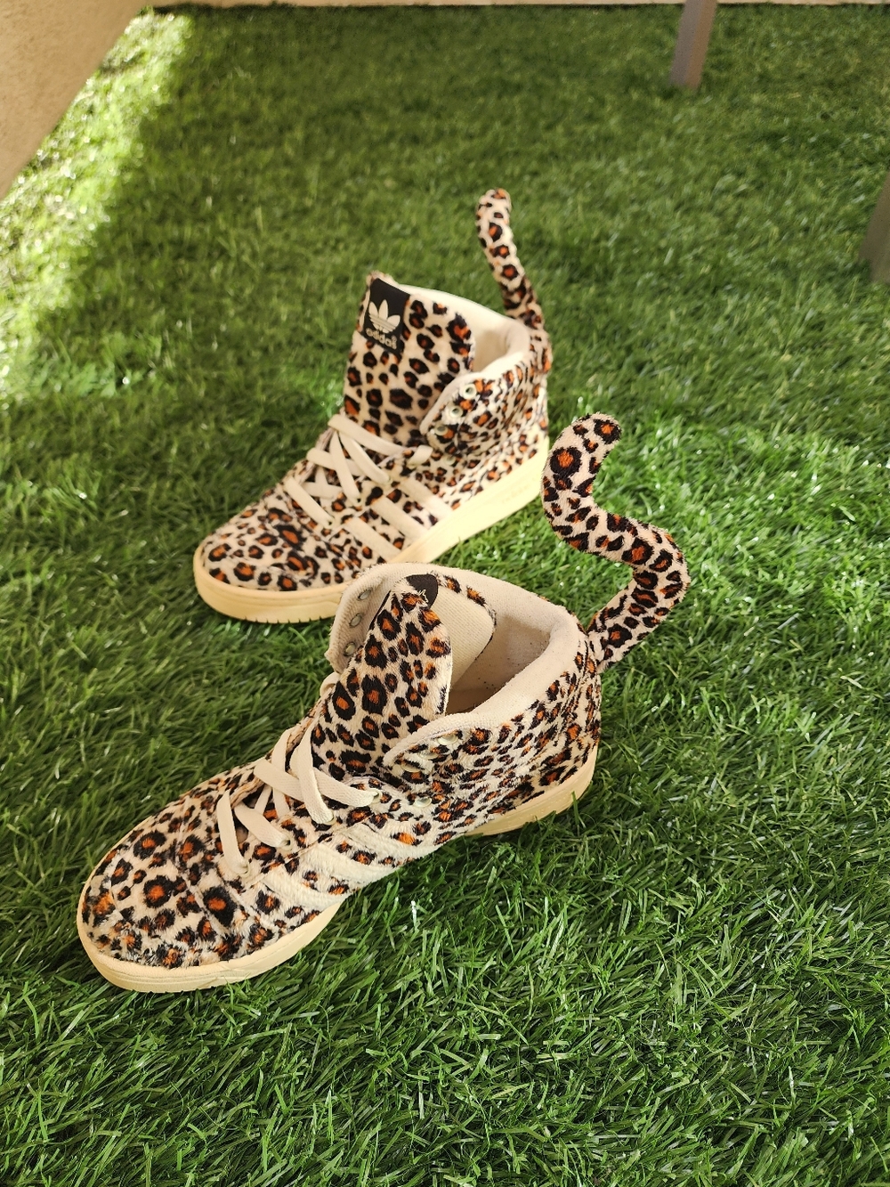 adidas Women's Leopard Print High-Top Sneakers. COLLECTOR'S ITEM